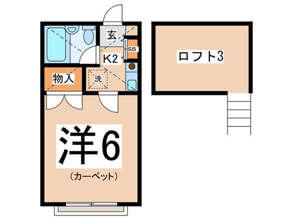 ドミ－ルパパスの物件間取画像